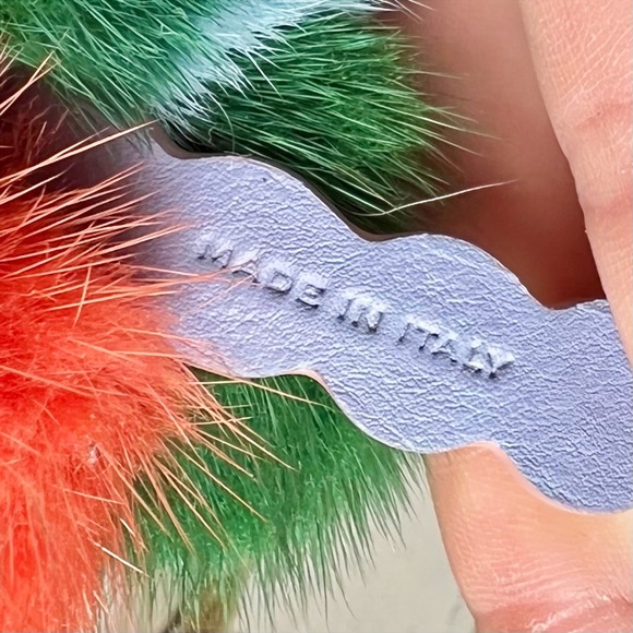 Fendi Ice Cream Cone Mink Fur Bag Charm - Picture 5 of 11